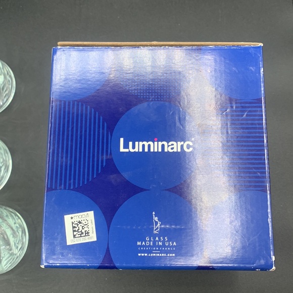 Rumba Luminarc 4 Piece 16 oz. Glasses Made in USA Dishwasher Safe - Picture 4 of 8